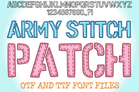 Army Stitch Patch Font: A Designer’s Honest Take on a Stitched Display Typeface