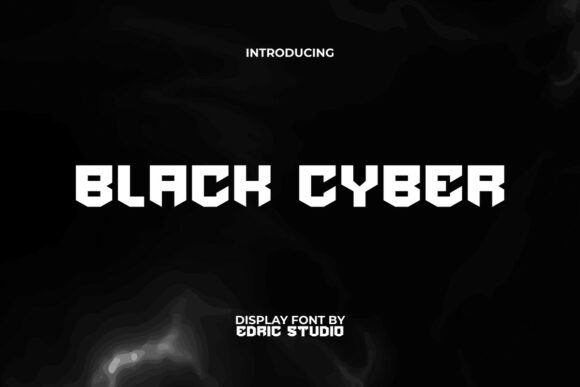 Black Cyber Display Font for Web Designers Who Build Bold Digital Interfaces