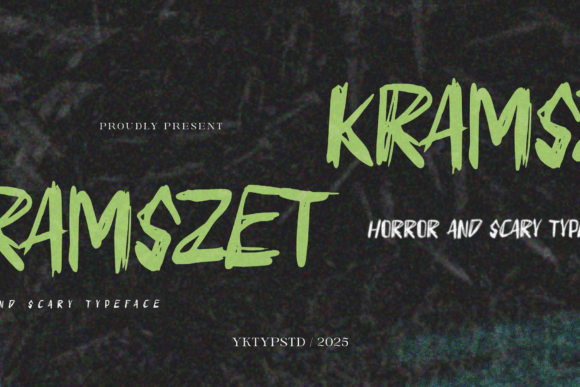 Crafting with Kramszet: A Horror Display Font for Makers