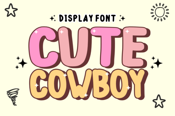 Cute Cowboy Display Font: A Western-Inspired Typeface for Modern Editorial Design