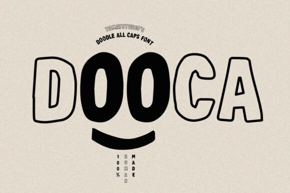Dooca: A Playful Hand-Drawn Font for Your Handmade Shop