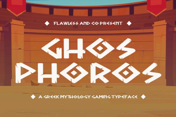 Ghosporos Display Typeface: A Heroic Font for Digital Designers
