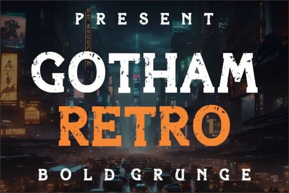 Gotham Retro: A Bold Display Font for Digital Interfaces