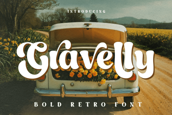Gravelly Regular: A Bold Retro Display Font That Commands Attention