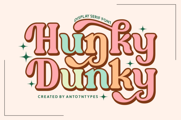 Hunky Dunky: A Display Font for Handmade Products