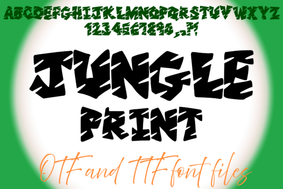 Jungle Print Font: Wild Energy for Campaign Design