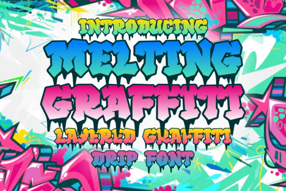 Melting Graffiti: A Bold Display Font for Web Design