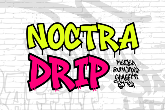 Noctra Drip: A Display Font That Brings Street Art to the Page