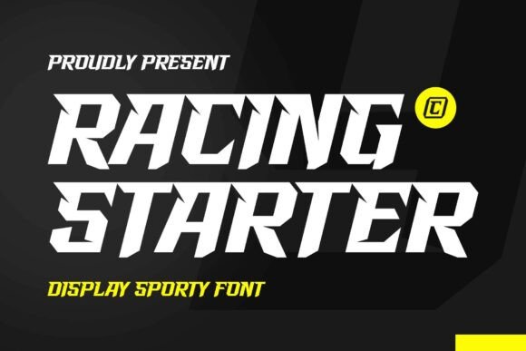 Racing Starter: The Display Typeface for Bold Craft Projects