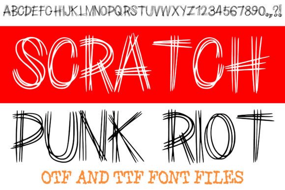 Scratch Punk Riot Font: A Bold Statement for Editorial Design