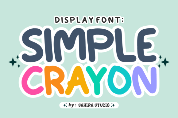 Simple Crayon: A Handwritten Display Font for Warm Editorial Design