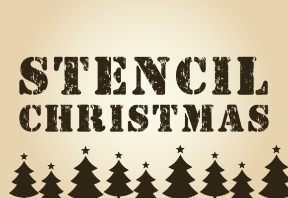 Stencil Christmas: A Font That Speaks Holiday