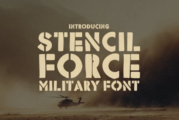 Stencil Force Brings Battle-Tested Grit to Editorial Design