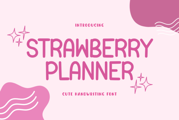 Strawberry Planner Font: A Handwritten Display Typeface Built for Brand Storytelling