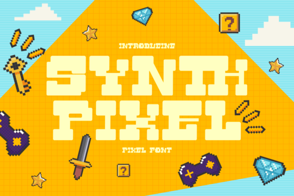 Synth Pixel: A Chunky Display Font for Retro Digital Projects