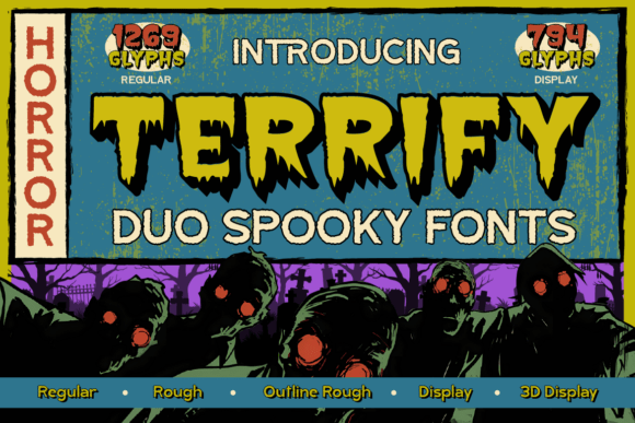 Terrify Regular: A Display Font That Commands Attention in Campaigns