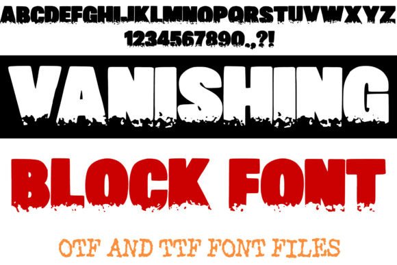 Vanishing Block: A Bold Display Font for Digital Design