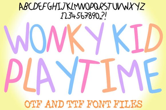 Wonky Kid Playtime Font for Web Designers